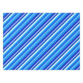 層状ストライプキャンディ淡い色のー – cobaltとblue テーブルクロス (正面(横))