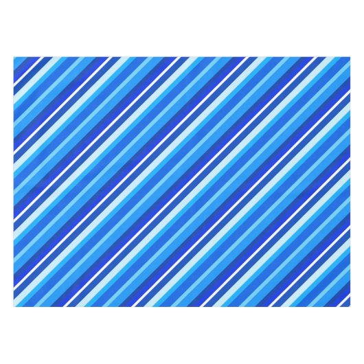 層状ストライプキャンディ淡い色のー – cobaltとblue テーブルクロス (正面(横))