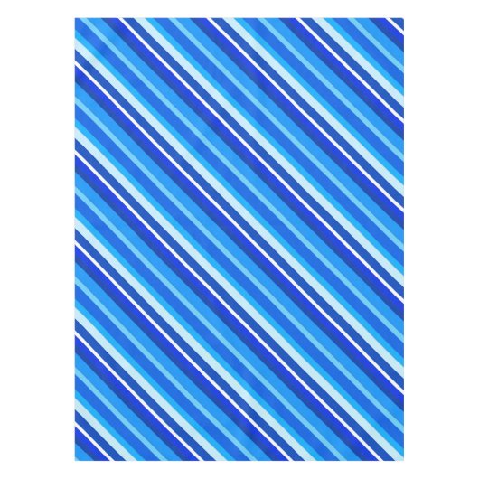 層状ストライプキャンディ淡い色のー – cobaltとblue テーブルクロス (正面)