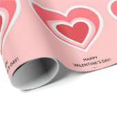 層状ハートスウィートアートお祝いラッピング紙 ラッピングペーパー (ロールコーナー)