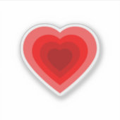 層状ハートデザイン シール (正面)