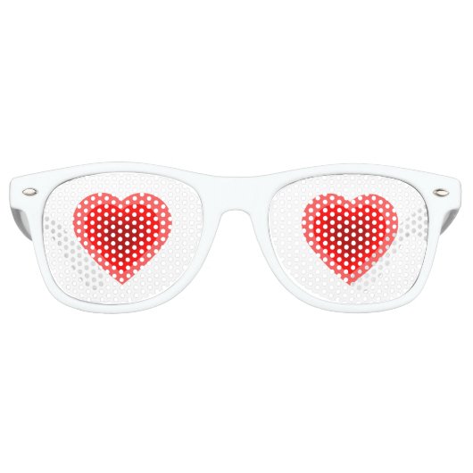 層状ハートデザイン レトロサングラス (正面)