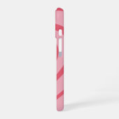 層状ピンクハート美学 iPhone 16ケース (左側面)