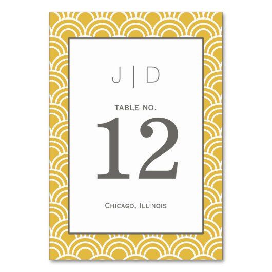 層状ホタテ テーブルナンバー (正面)