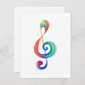 層状レインボートレブルクレフ、 音符記号 シーズンカード (正面/裏面)