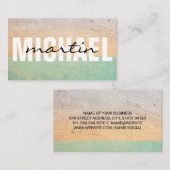 層状文字 名刺 (正面/裏面)