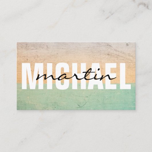 層状文字 名刺 (正面)