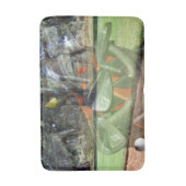 層状組成物におけるゴルフクラブバッグ及びコース バスマット (正面縦)