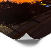 層状雲の夕焼け ポスター (角)