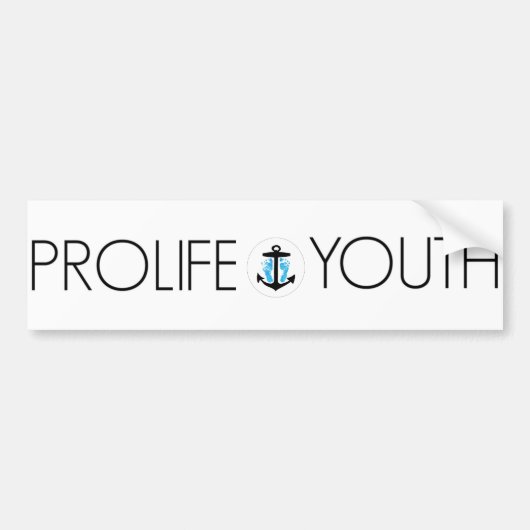 層白いバンパーステッカー バンパーステッカー (正面)