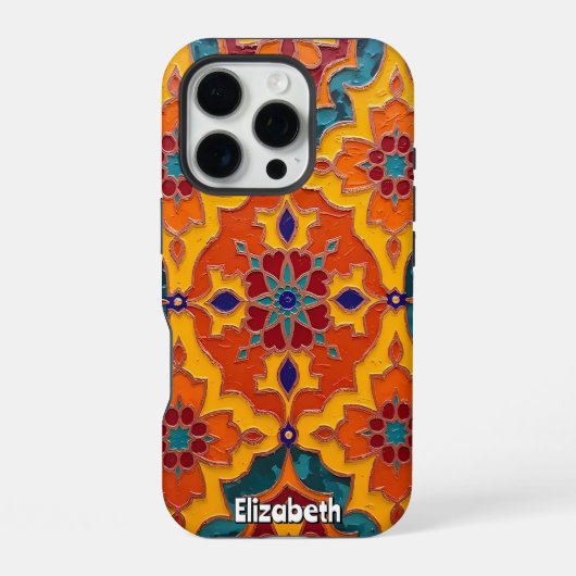 層鮮やか抽象芸術 iPhoneケース (裏面)
