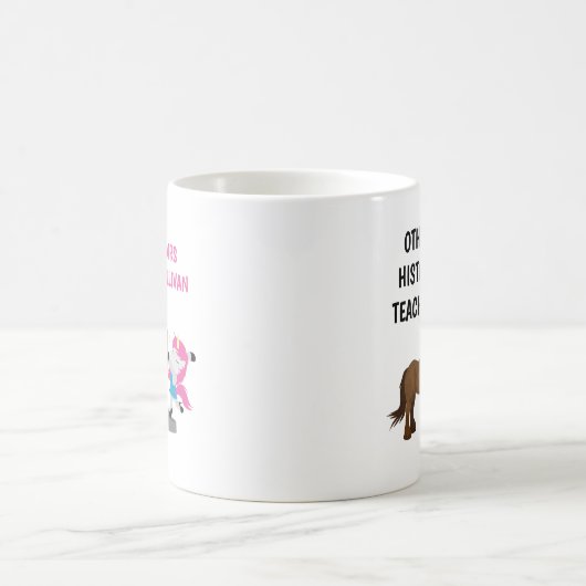 履歴おもしろい先生パーソナライズされたマグギフト コーヒーマグカップ (中央)