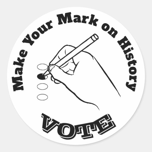 履歴にマークを付ける ラウンドシール (正面)