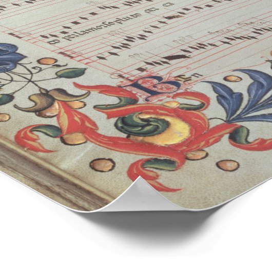 履歴のあるミュージカル表記のページ ポスター (角)