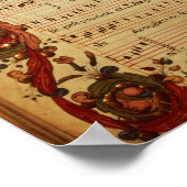 履歴のあるミュージカル表記のページ ポスター (角)