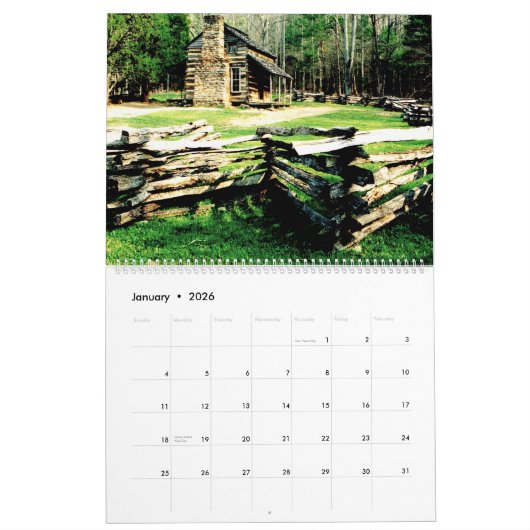 履歴の設定 カレンダー (1月 2026)