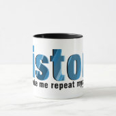 履歴の青を繰り返す マグカップ (中央)