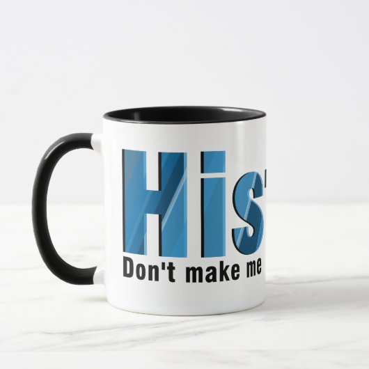 履歴の青を繰り返す マグカップ (左)