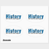 履歴の青を繰り返す 楕円形シール (シート)