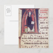 履歴イニシャル'A' ポストカード (正面/裏面)