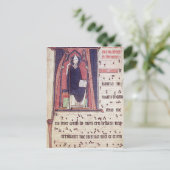 履歴イニシャル'A' ポストカード (スタンド正面)