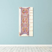 履歴イニシャル'I' キャンバスプリント (インサイチュ (ウッドフロア))