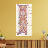 履歴イニシャル'I' キャンバスプリント (インサイチュ (リビング))