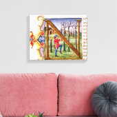 履歴イニシャル'N' キャンバスプリント (インサイチュ (リビング))