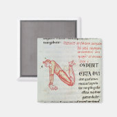 履歴イニシャル'N' マグネット (正面/裏面)