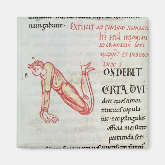 履歴イニシャル'N' マグネット (正面)