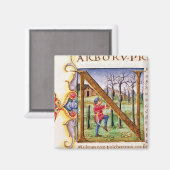 履歴イニシャル'N' マグネット (正面/裏面)