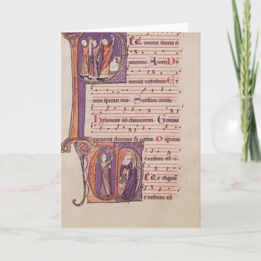 履歴イニシャル'P' ノートカード (正面)