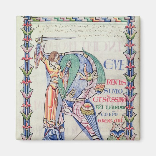 履歴イニシャル'R' マグネット (正面)