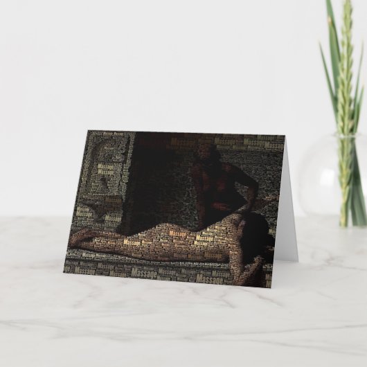 履歴イラストレーションマッサージセラピークライアント カード (正面)