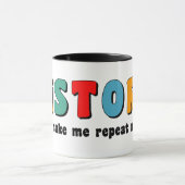 履歴カラフルの繰り返し マグカップ (中央)