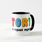 履歴カラフルの繰り返し マグカップ (正面右)