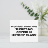 履歴クラスに泣き叫びなし ポストカード (スタンド正面)