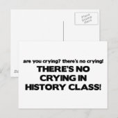 履歴クラスに泣き叫びなし ポストカード (正面/裏面)