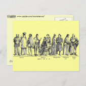 履歴コスチュームはがき ポストカード (正面/裏面)