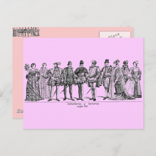 履歴コスチュームはがき ポストカード (正面/裏面)