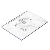 履歴パーソナライズされたフローラエレガントデザイン ノートブック (左側)