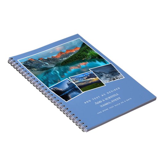 履歴パーソナライズされた追加の写真と文字の贈り物アイディア ノートブック (右側)