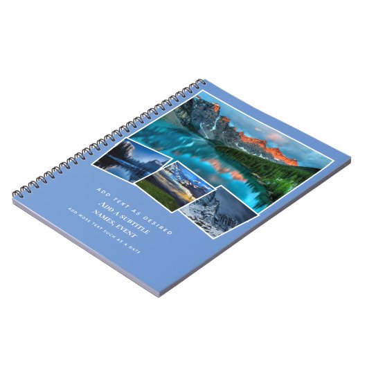 履歴パーソナライズされた追加の写真と文字の贈り物アイディア ノートブック (左側)