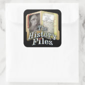 履歴ファイルステッカー スクエアシール (バッグ)