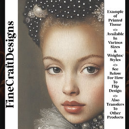 履歴ファンタジーポートレート女性BG2デコページ 薄葉紙