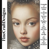 履歴ファンタジーポートレート女性BG3デコページ 薄葉紙