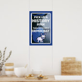 履歴ブックを取得する。次に民主党員に投票 ポスター (キッチン)