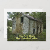 履歴値ホームおもしろい – 所在地の変更 案内ポストカード (正面/裏面)