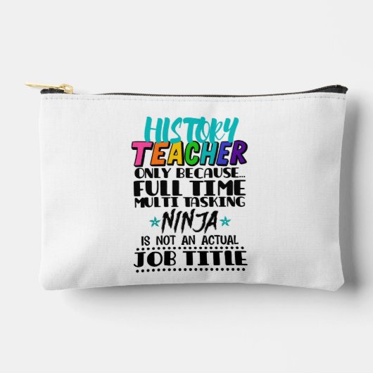 履歴先生のみフルタイム数々のタスク アクセサリーポーチ (正面)