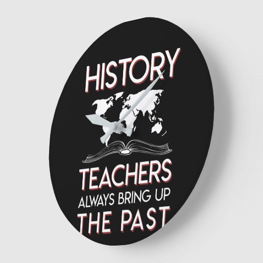 履歴先生は常に過去を表示 ラージ壁時計 (傾斜)